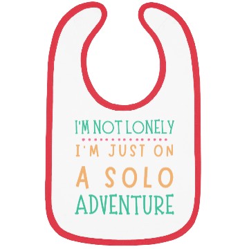 Discover Solo Adventurer, Not Lonely - Funny Gift, Wanderlu Bibs