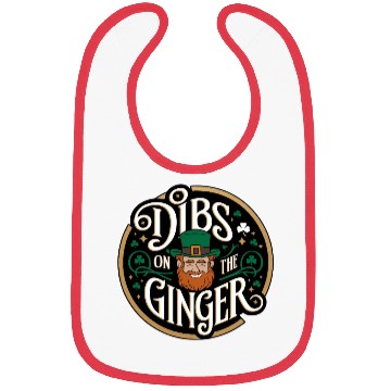 Discover DIBS ON THE GINGER - St. Patrick's Day Bibs