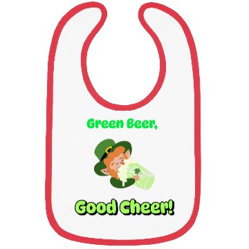 Discover Green Beer Good Cheer Bibs