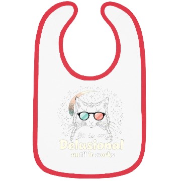 Discover Delusional Cat Cat Retro Cats Cat Lovers Bibs