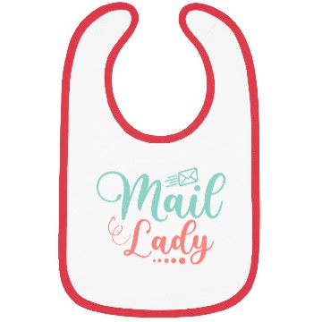 Discover Mail Lady Mailman Postal Worker Bibs