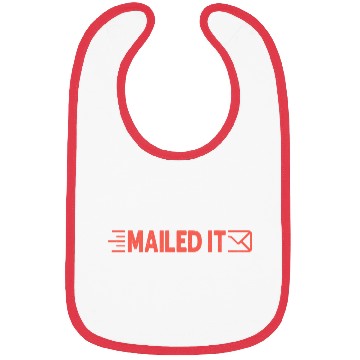 Discover Mailed It Postal Worker Mailman Bibs