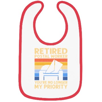 Discover Retired Postal Worker Postal Worker Mailman Bibs