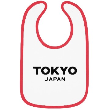 Discover Tokyo Japan Asia Font Design Print Bibs