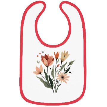 Discover Flower Plant Boho Floral Nature Nature Lover Bibs
