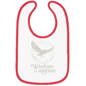 Discover Wisdom In Motion Owl Soaring Through Nature Bibs
