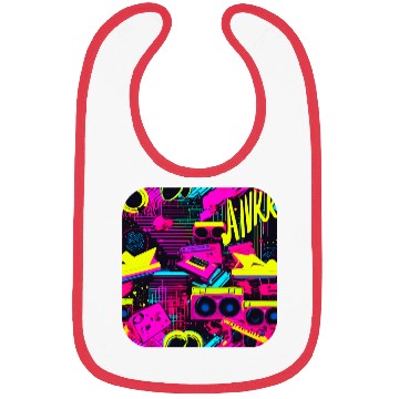 Discover Vintage 80s party old school Bibs