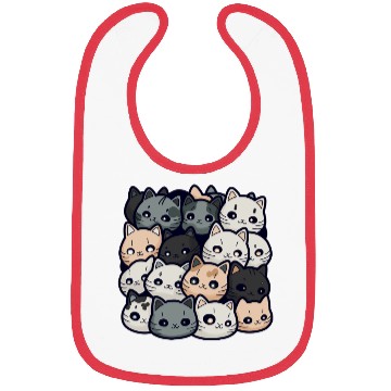 Discover Cute Cat Pile: Adorable Kittens Stack Bibs