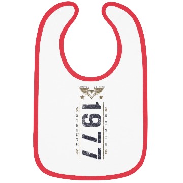 Discover Limited Edition 1977 Birthday Strength and Honor Bibs