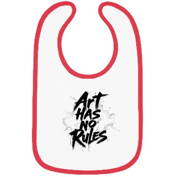 Discover Art Has No Rules - Bold Creative Typography Design Bibs