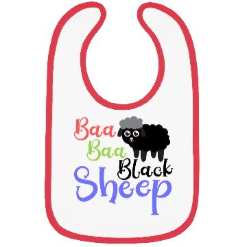Discover Baa Baa Black Sheep – Whimsical Nursery Rhyme Art Bibs