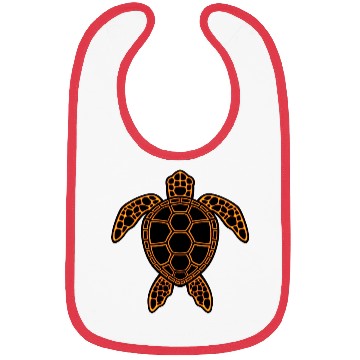 Discover Neon Lava Sea Turtle Design Bibs