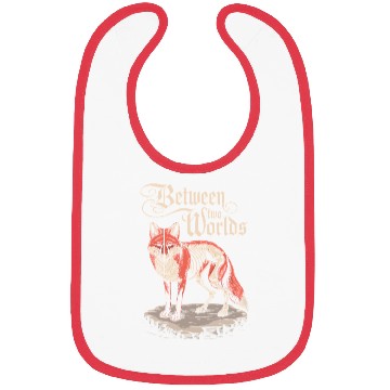 Discover Between Two Worlds Dark Cottagecore Fox Art Bibs