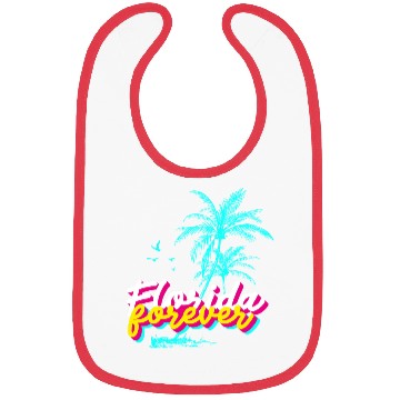 Discover Florida Forever – Neon Palm Paradise Bibs