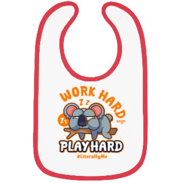 Discover Funny Hard Work Koala Bibs