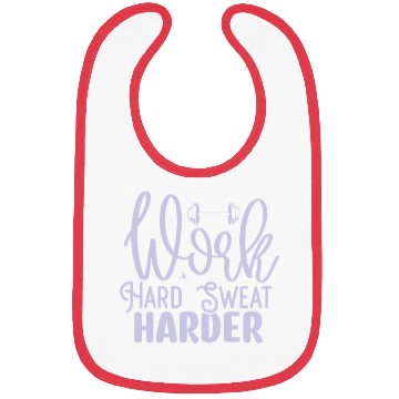 Discover Work Hard Sweat Harder Motivational Gym Workout Bibs