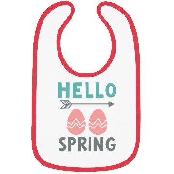 Discover Hello Spring - Spring Design with Easter Eggs Bibs