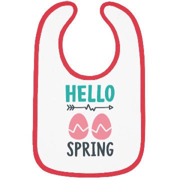 Discover Hello Spring - Spring Design with Easter Eggs Bibs