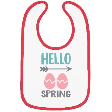 Discover Hello Spring - Spring Design with Easter Eggs Bibs