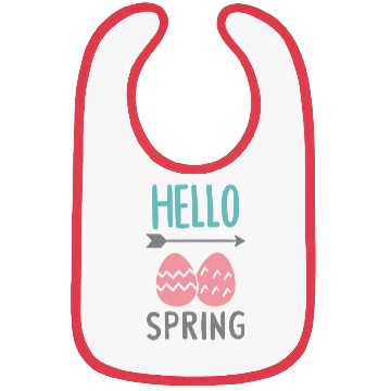 Discover Hello Spring - Spring Design with Easter Eggs Bibs