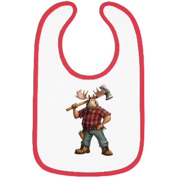 Discover Strong Deer Lumberjack in the Forest Bibs