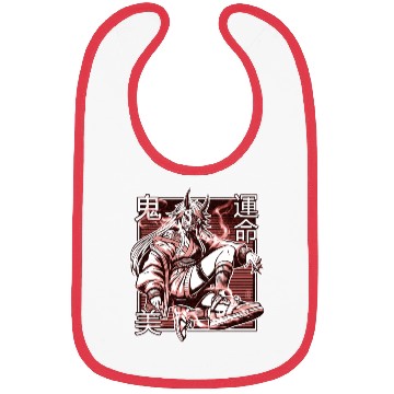 Discover Red Kunoichi Demon Bibs