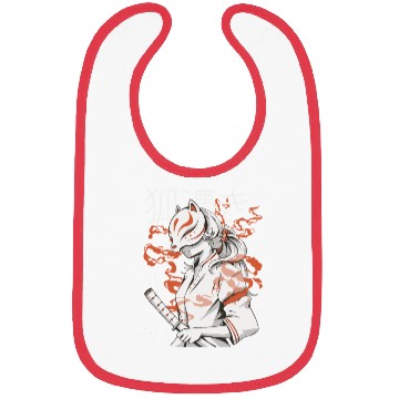 Discover Kitsune Warrior Spirit Bibs