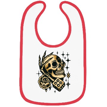 Discover Gold Skull In Hand Bibs