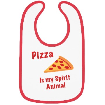 Discover Pizza is my Spirit Animal Bibs