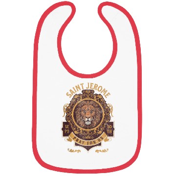 Discover Saint Jerome and the Lion Catholic Bibs