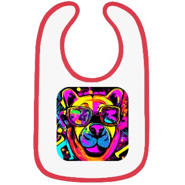 Discover Neon Style 80s Rave Party Glow Bibs