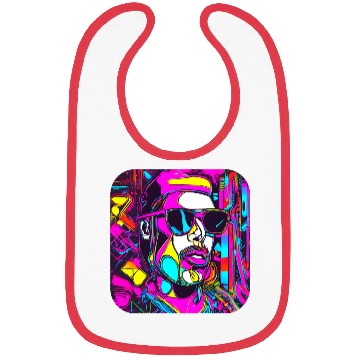 Discover Neon Style 80s Retro Party Color Glow Bibs