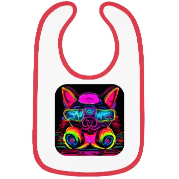 Discover Neon Style 80s Retro Party Color Glow Bibs
