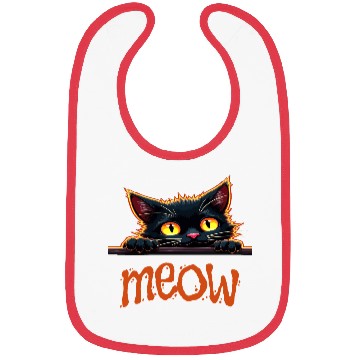 Discover Neon Black Cat with Playful  Bibs