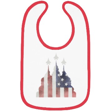 Discover Patriotic Flyby F-22 Raptor Bibs