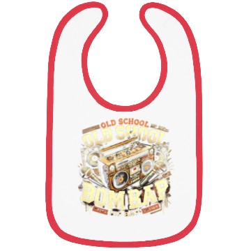 Discover Old School Hip Hop Boom Bap Retro Design Bibs