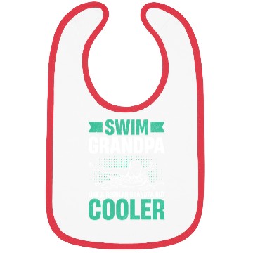 Discover Swim Grandpa - Wave Motion Design Bibs