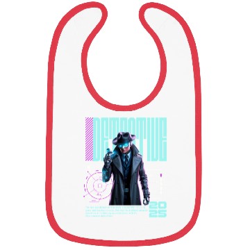 Discover Detective Robot Futuristic Spy Sci Fi Hero Bibs
