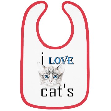 Discover i love cat s Bibs