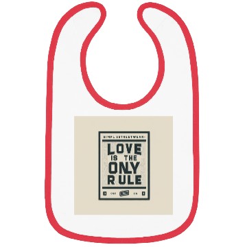 Discover Streetwear Love Rule Bibs