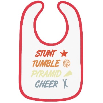 Discover Vintage Cheerleading Saying Bibs