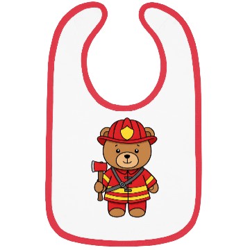 Discover Teddy bear firefighter Bibs