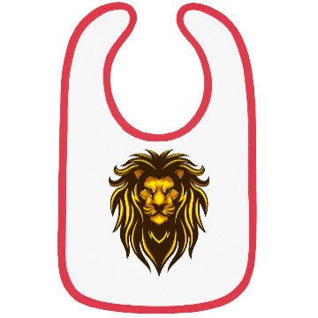 Discover yellow lion with sharp looks Bibs