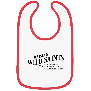 Discover Raising Wild Saints Catholic Christan Bibs