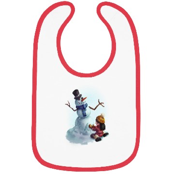 Discover snowman Bibs