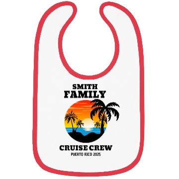 Discover smith family cruise crew puerto rico 2025 Bibs
