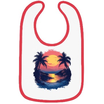 Discover Tropical Sunset Bibs