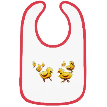 Discover Panic of chickens Bibs