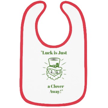 Discover Luck is Just a Clover Away Bibs