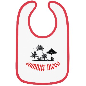 Discover Tropical Beach Sunset with Summer Mood Bibs